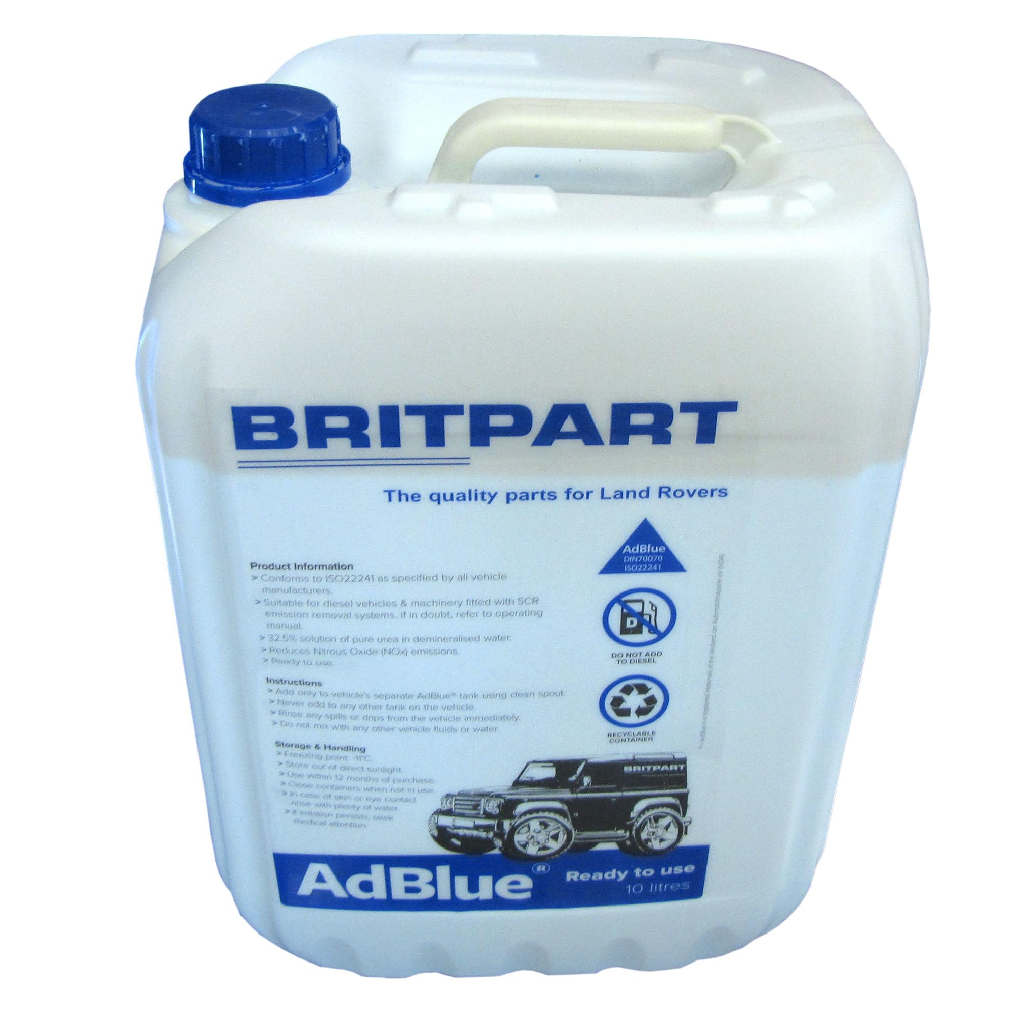 Buy AdBlue Diesel SCR Exhaust Fluid DEF LR072258, Original Equipment, Bulk 2.6Gallon / 10L