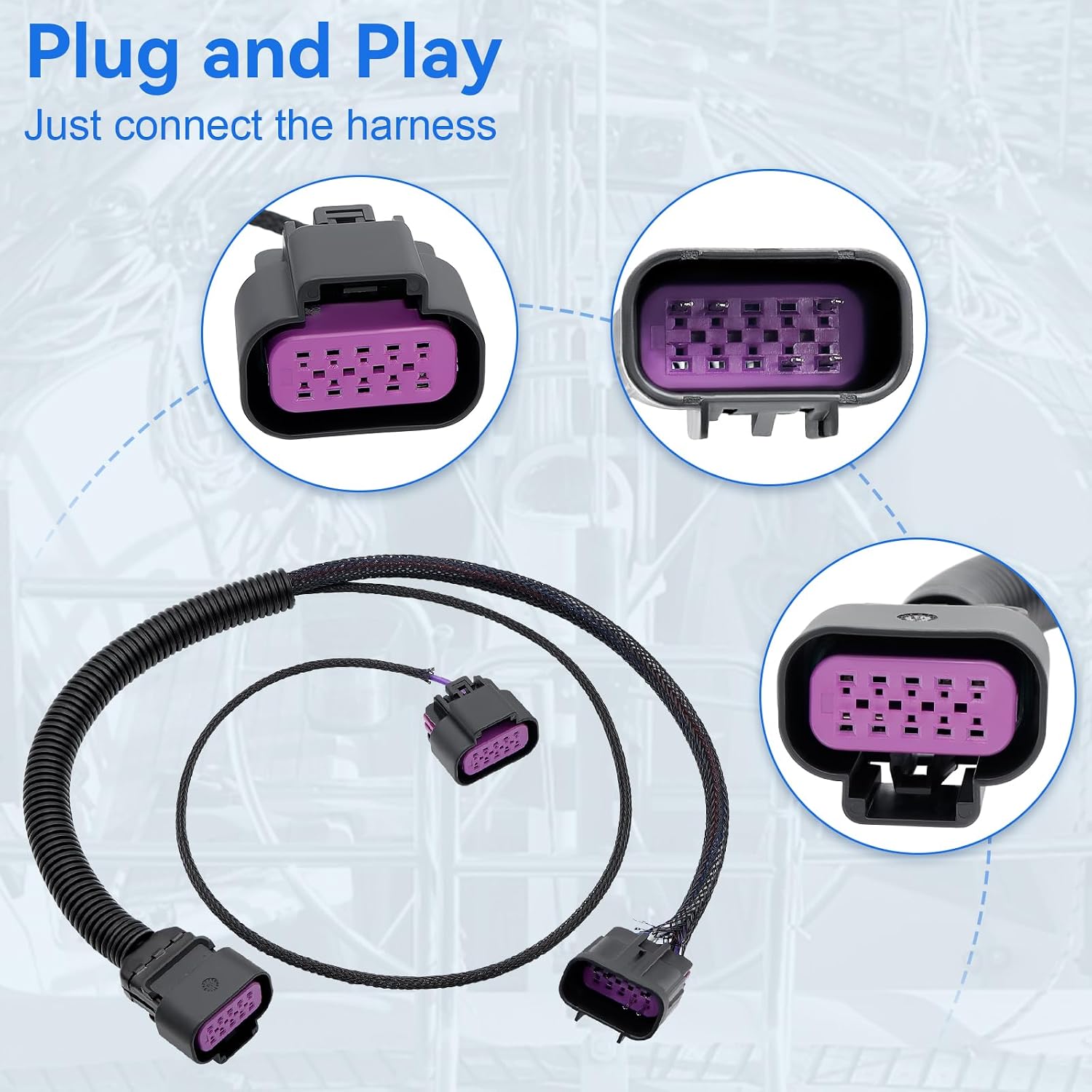 Instrument Adapter Harness Kit for Mercury Mercruiser SmartCraft Dual Engine, OEM Replace 84-892323T01