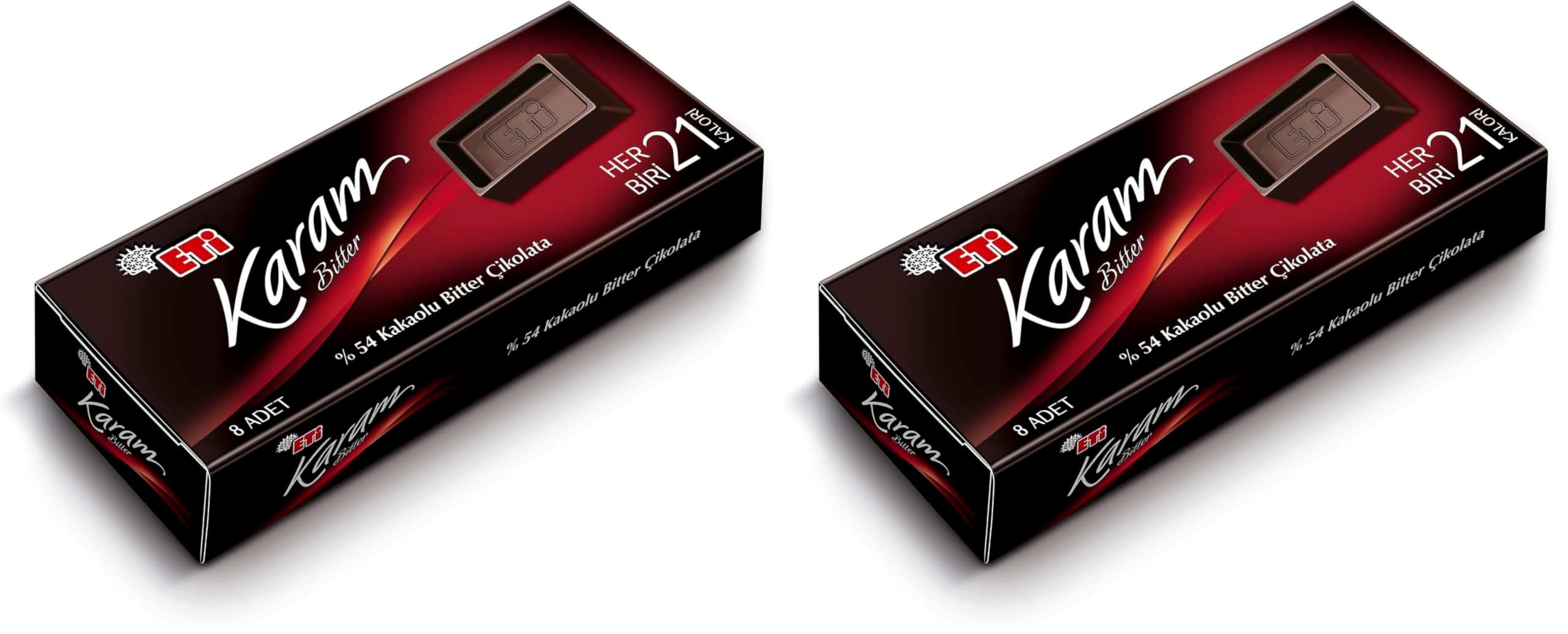 Eti Karam Mini%54 Kakaolu Bitter Çikolata 2li paket