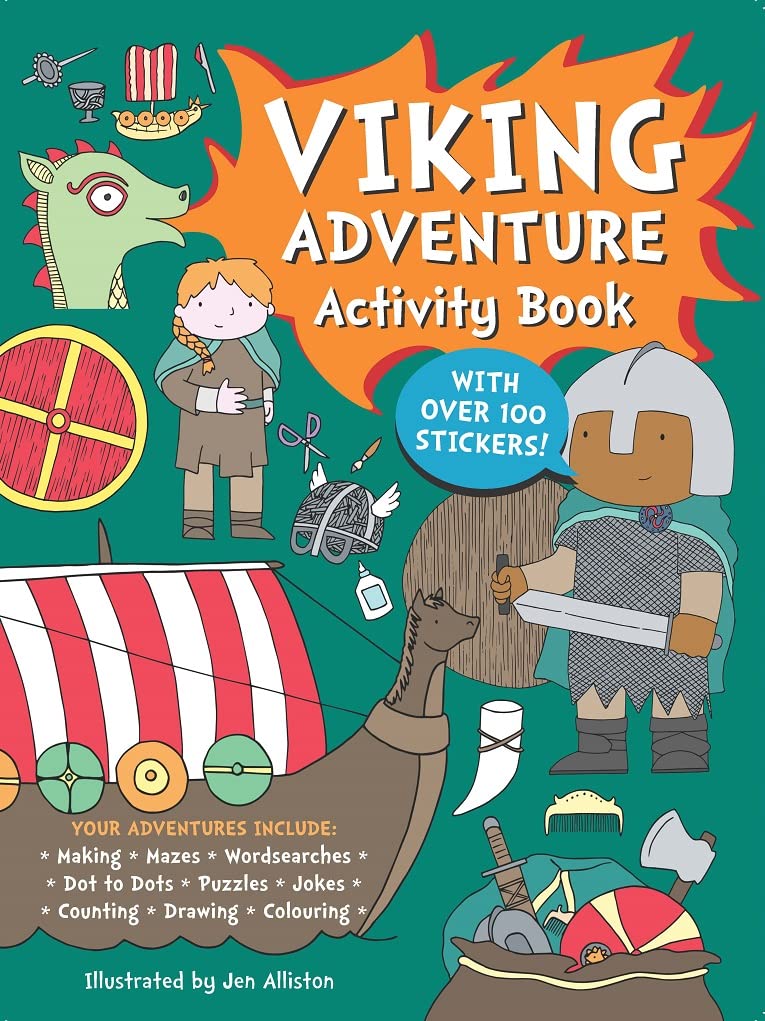 Viking Adventure Activity Book by Jen Alliston PAPERBACK 9781787080744