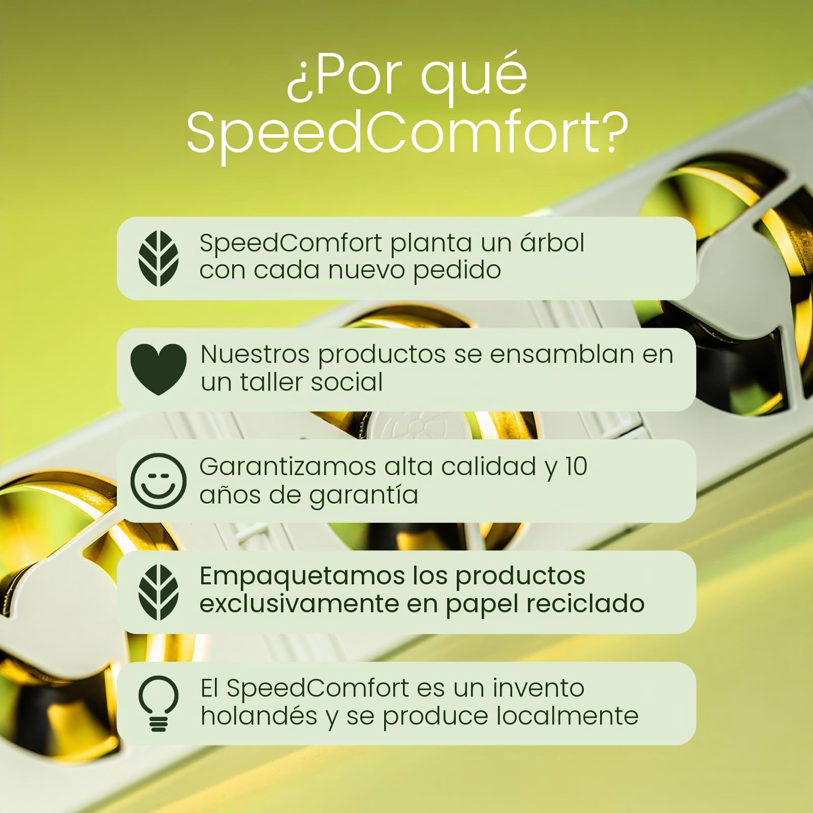 SpeedComfort Set de 3 Unidades: Ventilador de calefacción Inteligente para calefactores, Larga duración para calefactores y radiadores, para Ahorrar energía y costes de calefacción