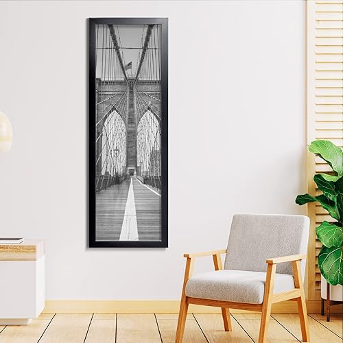 Vista 583 de LaVie Home - Portarretratos de 18 x 24 pulgadas, fotos de 16 x 20 pulgadas con paspartú, de 18 x 24 pulgadas sin paspartú, plexiglás pulido, Negro