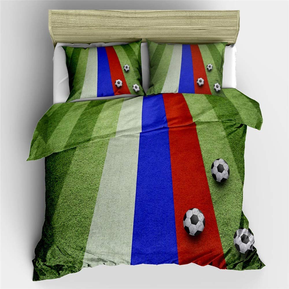 Housse de couette football 3D grand confort et textile doux