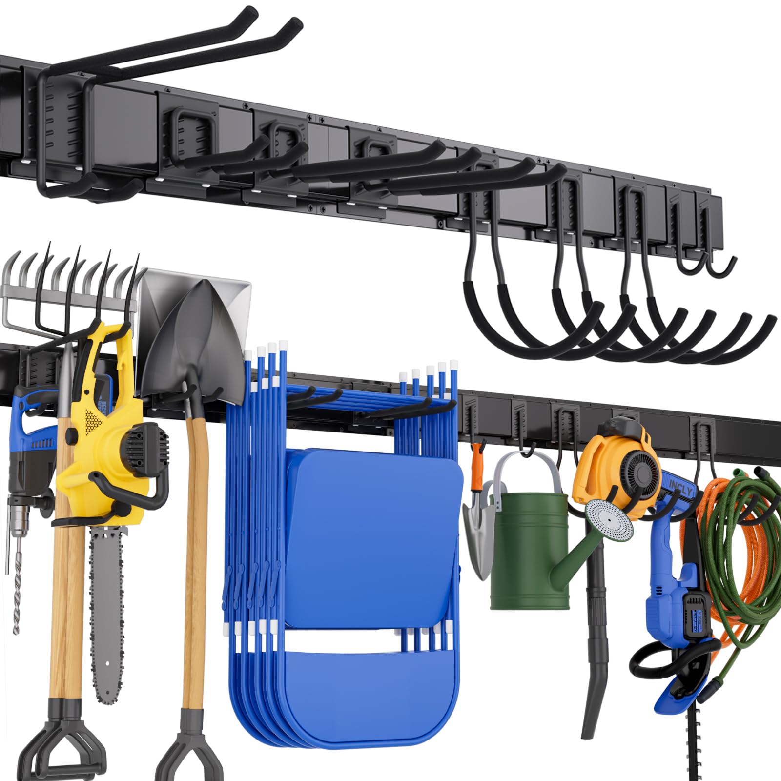 Track Tool Racks Snapklik.com : INCLY Garden Tool Organizer, 64 Inch Garage Tool ...