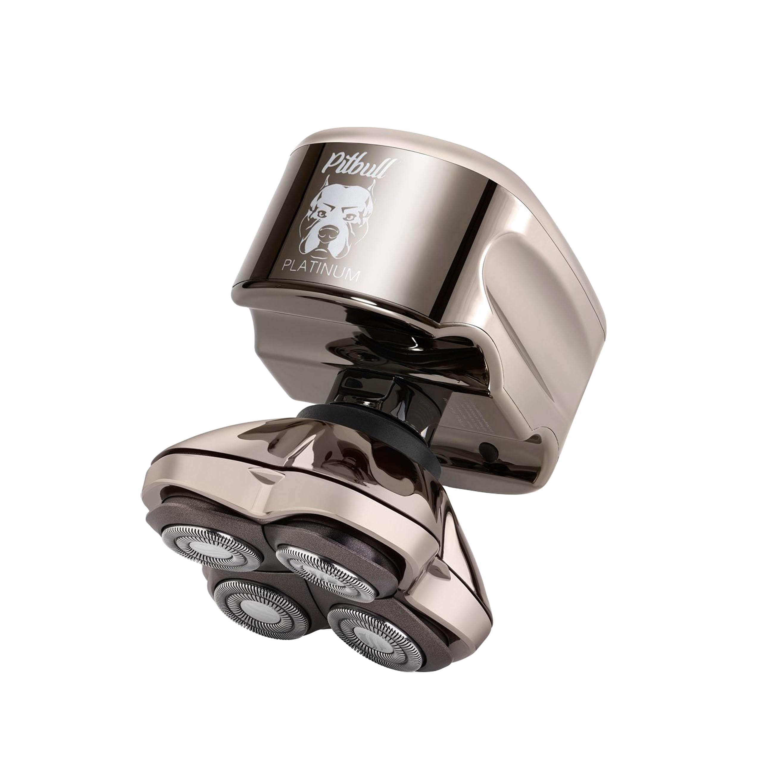 Pitbull Platinum Pro:Head Shaver for Men - Bald Head Shavers with Wet/Dry Technology, Ergonomic Design, Travel Lock, and Accessories. Perfect Grooming Kit & Gift.