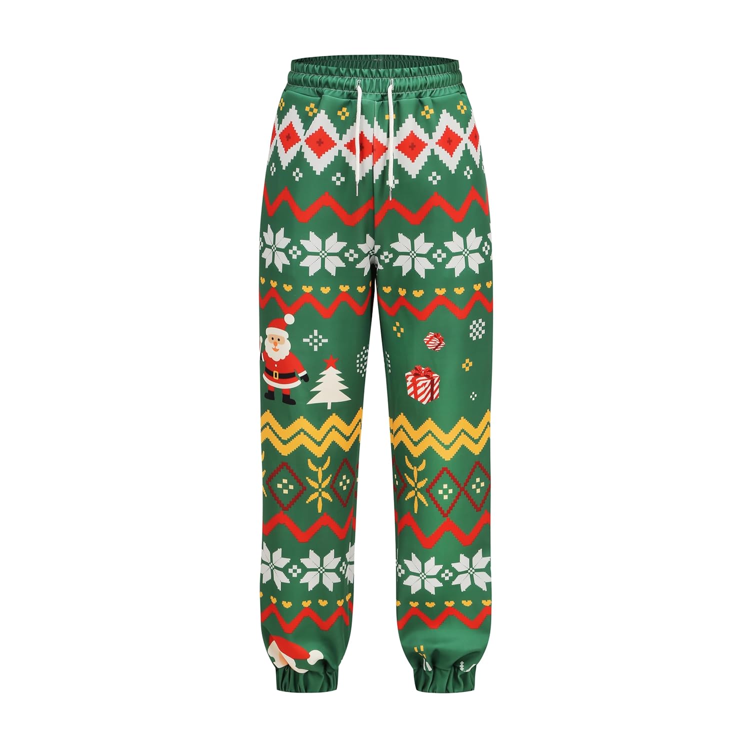 GRAJTCIN Chirstmas Sweatpants Women Elastic Waist Chirstmas Print Sweatpants Fun Haroun Pants with Pockets