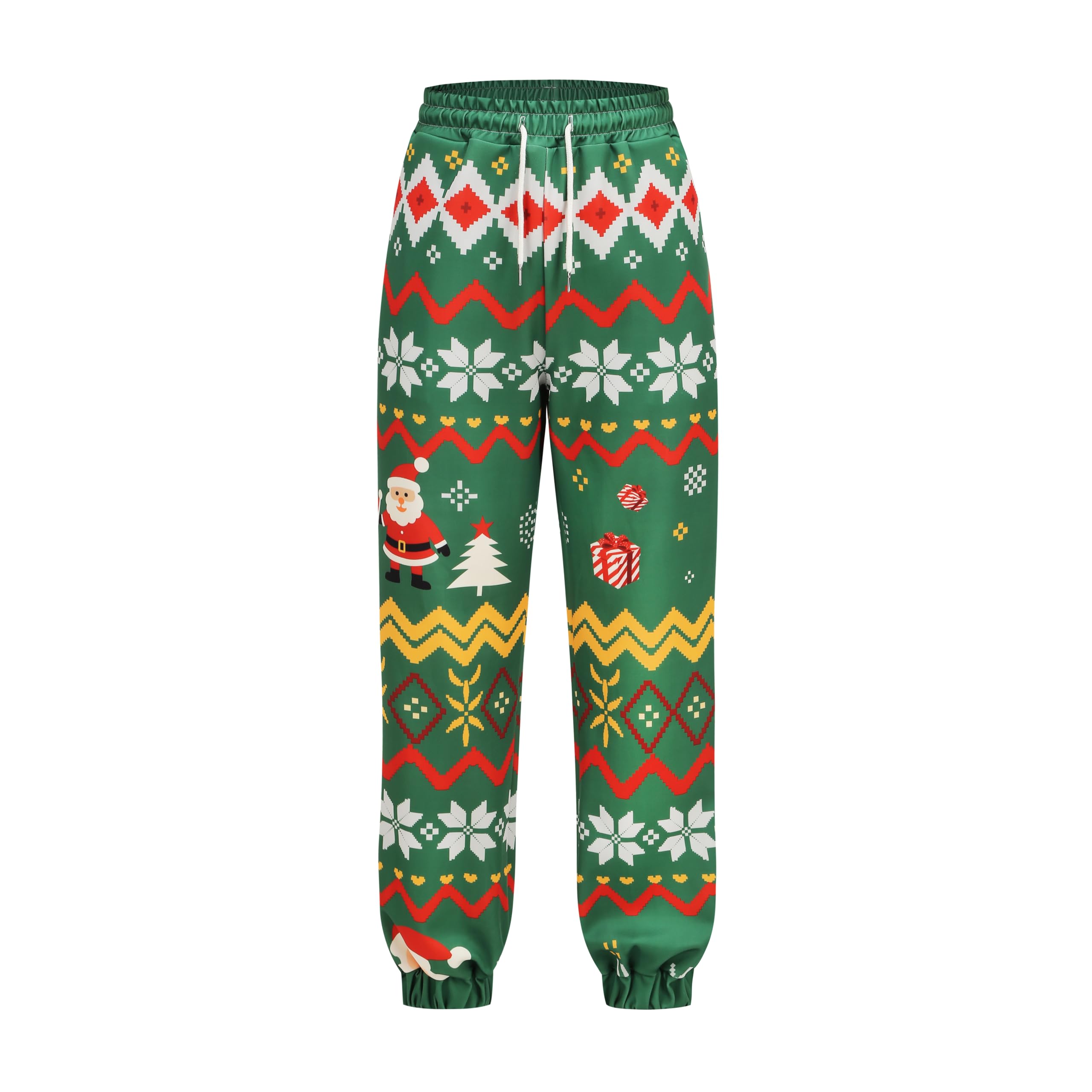 GRAJTCIN Chirstmas Sweatpants Women Elastic Waist Chirstmas Print Sweatpants Fun Haroun Pants with Pockets