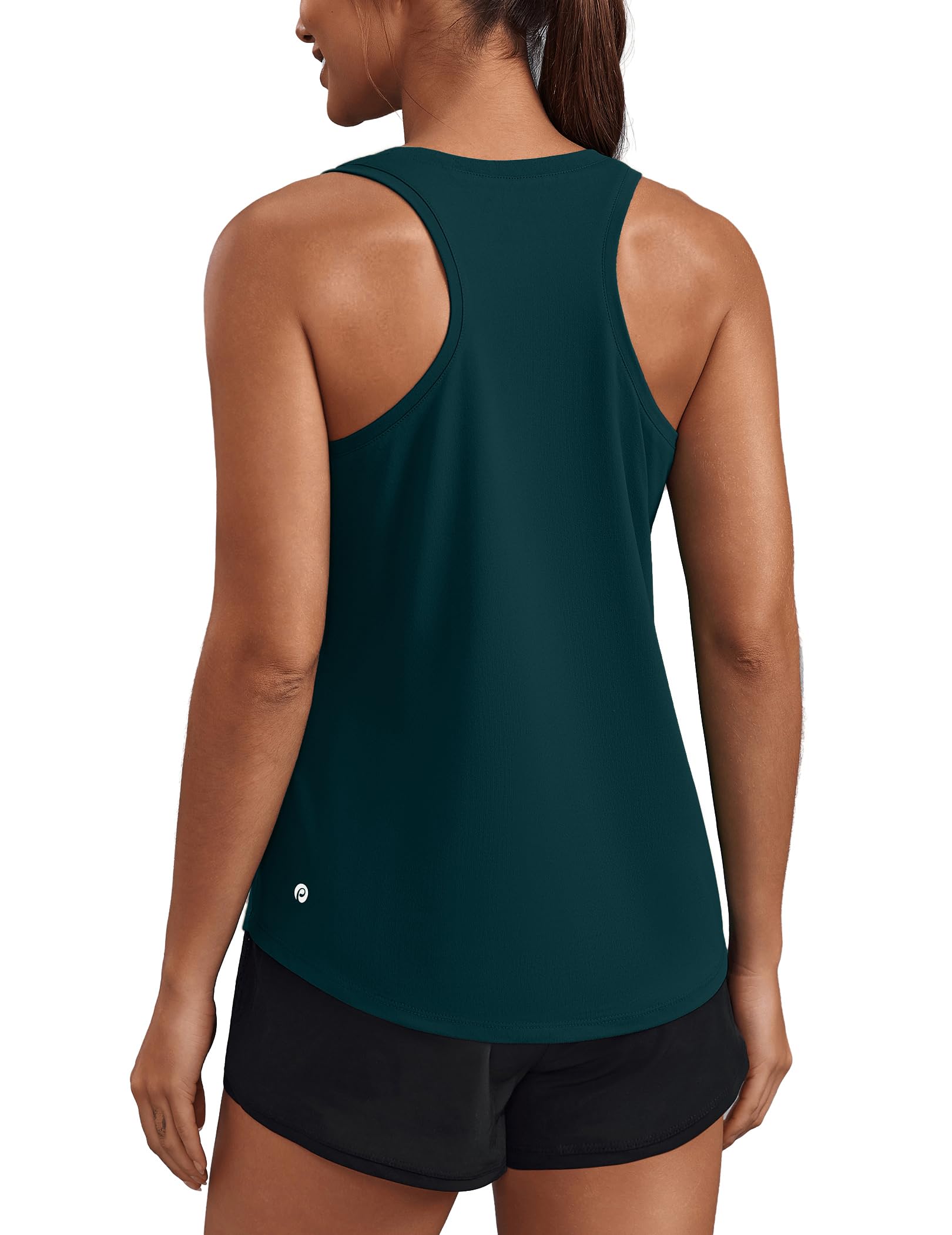 PINSPARK Soft Racerback Tank Tops for Women UPF 50+ Quick Dry Workout Tops
