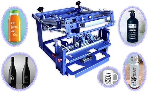 Miniatura 3 de TECHTONGDA Máquina de impresión de pantalla de cilindro Prensa de impresión de pantalla de seda cilíndrica para tazas botella de taza de pluma de 6