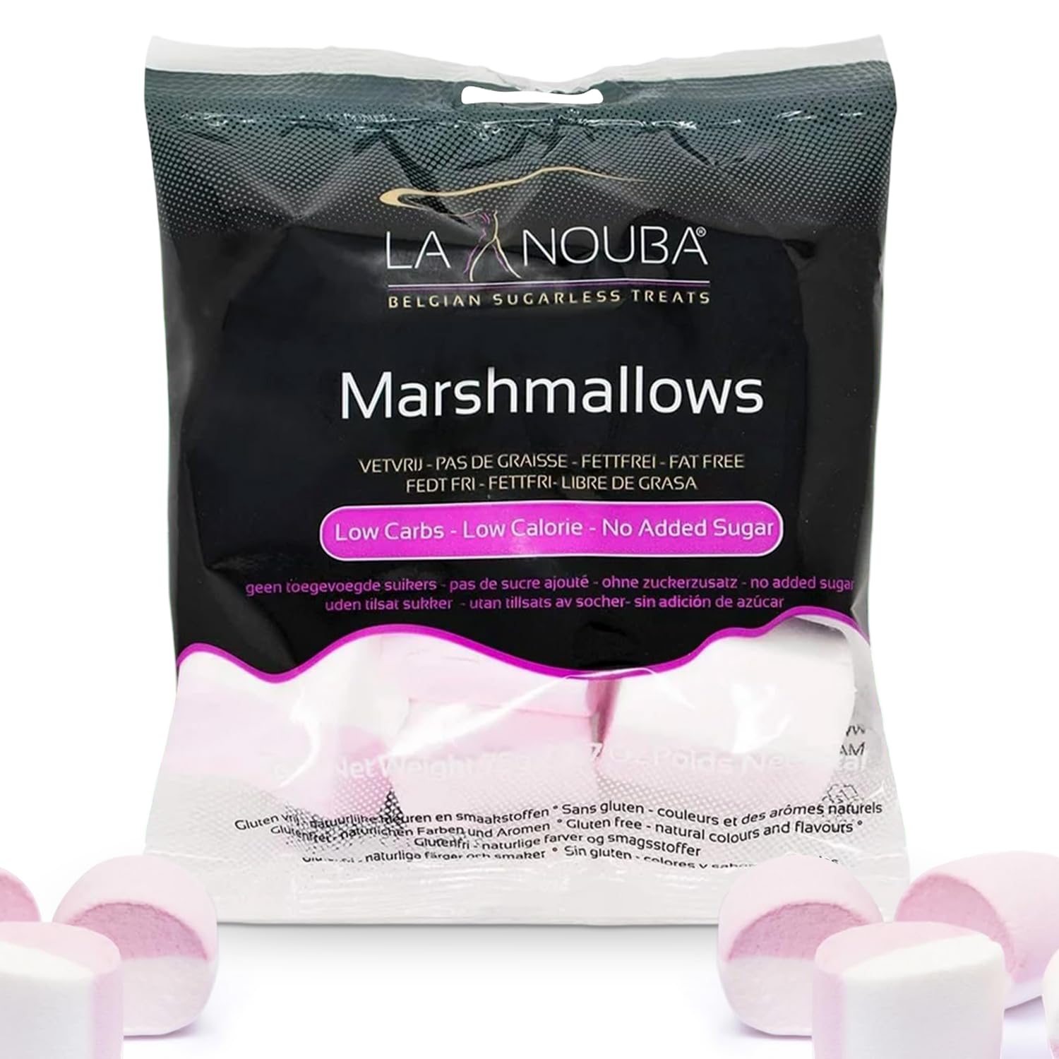 La Nouba Marshmallows Sugar/Gluten Free Sugar Free Marshmellow 2.7 Oz