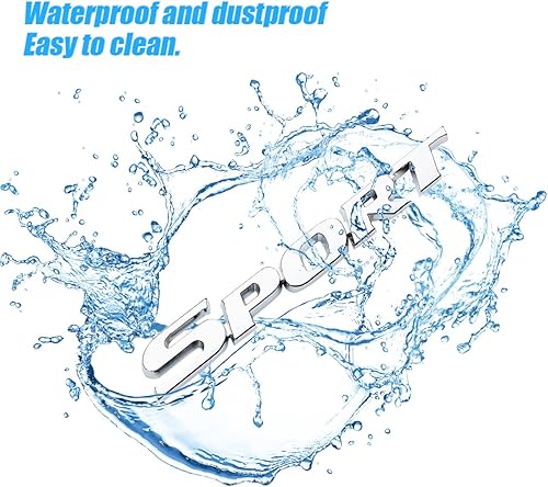 Miniatura 3 de Adhesivo deportivo de metal 3D para automóvil calcomanía deportiva personalizada con emblema deportivo calcomanías de insignia de automóvil