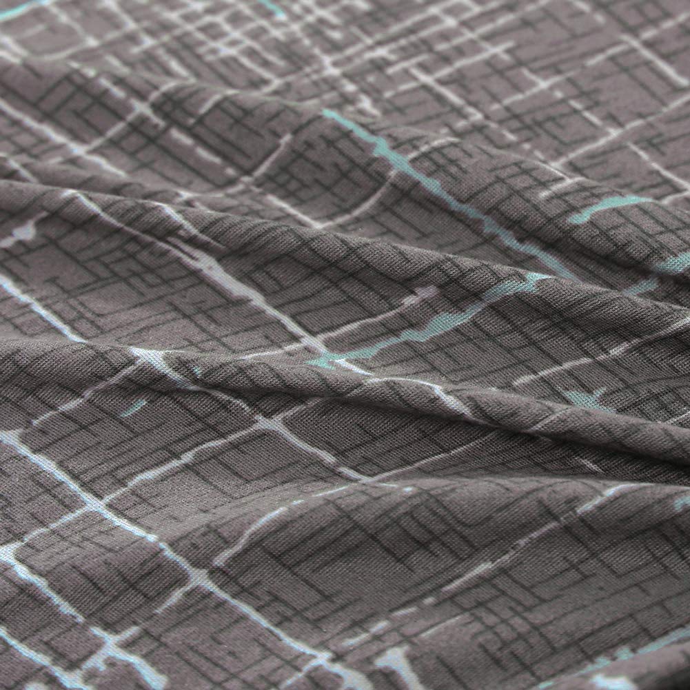 Dioxide Coprisedie con Schienale 4 Pezzi, Sedia Bi-Elastico per Una Misura Universale, Molto Facile da Pulire e Resistente, Coprisedile, Office, Arredamento Ristorante - Marmorizzato