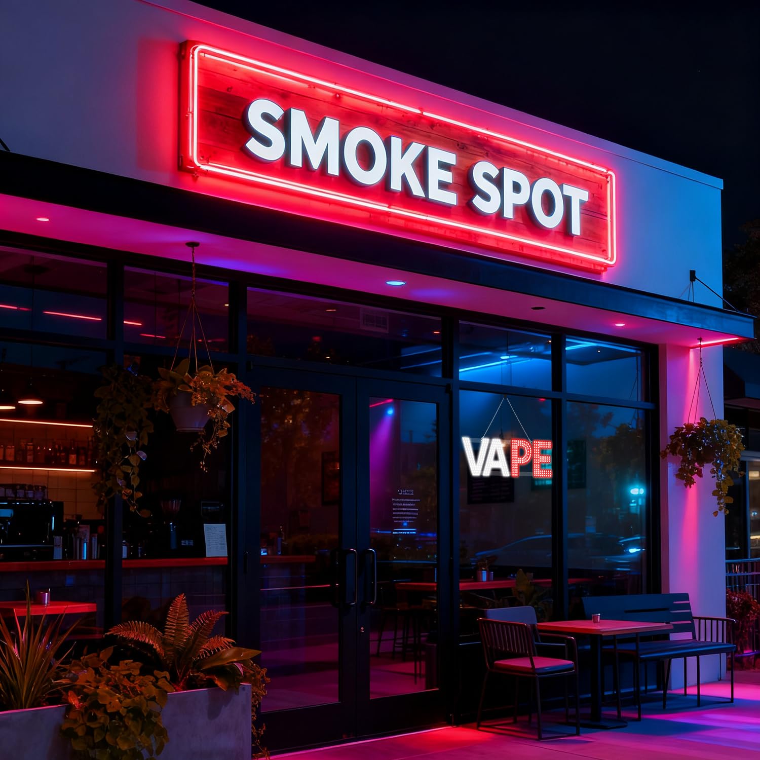 Señal de VAPE grande ultrabrillante de 76.2 cm x 25.4 cm, pantalla LED para tiendas de cigarrillos electrónicos, tiendas de vape, tiendas de conveniencia, gasolineras