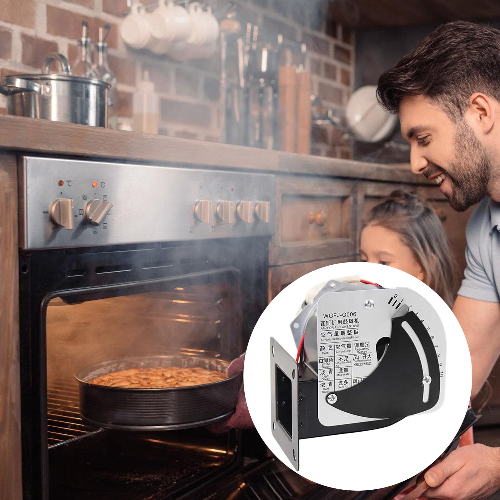 Accesorio de horno para electrodomésticos de cocina, ventilador de horno eficiente, accesorios de mantenimiento, soplador para hornos, soplador de estufa