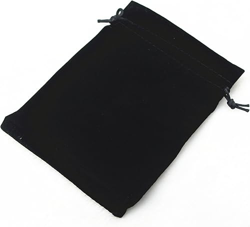 Miniatura 3 de Paquete de 25 bolsas de terciopelo de regalo con cordón para joyas, dulces y recuerdos de boda