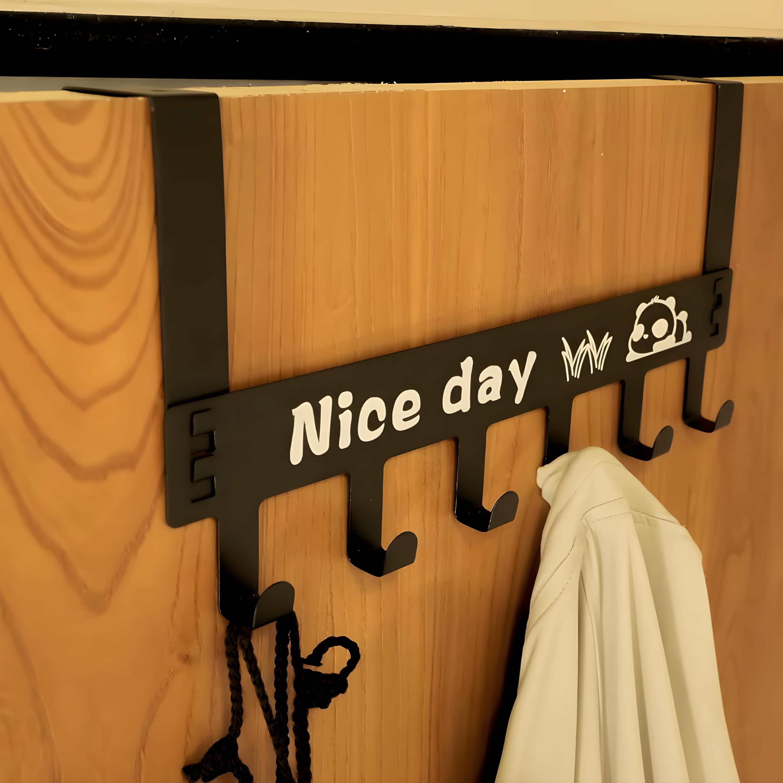 NowExp Heavy Duty Carbon Steel Over Door Hanger for Clothes, Drill Free Door Hanging Hooks Suitable for Kitchen Bedroom Bathroom | Coat, Towel Holder | Removable Door Hanger | Carbon Steel | black (B0CX9D3VPC) Amazon Price History, Amazon Price Tracker