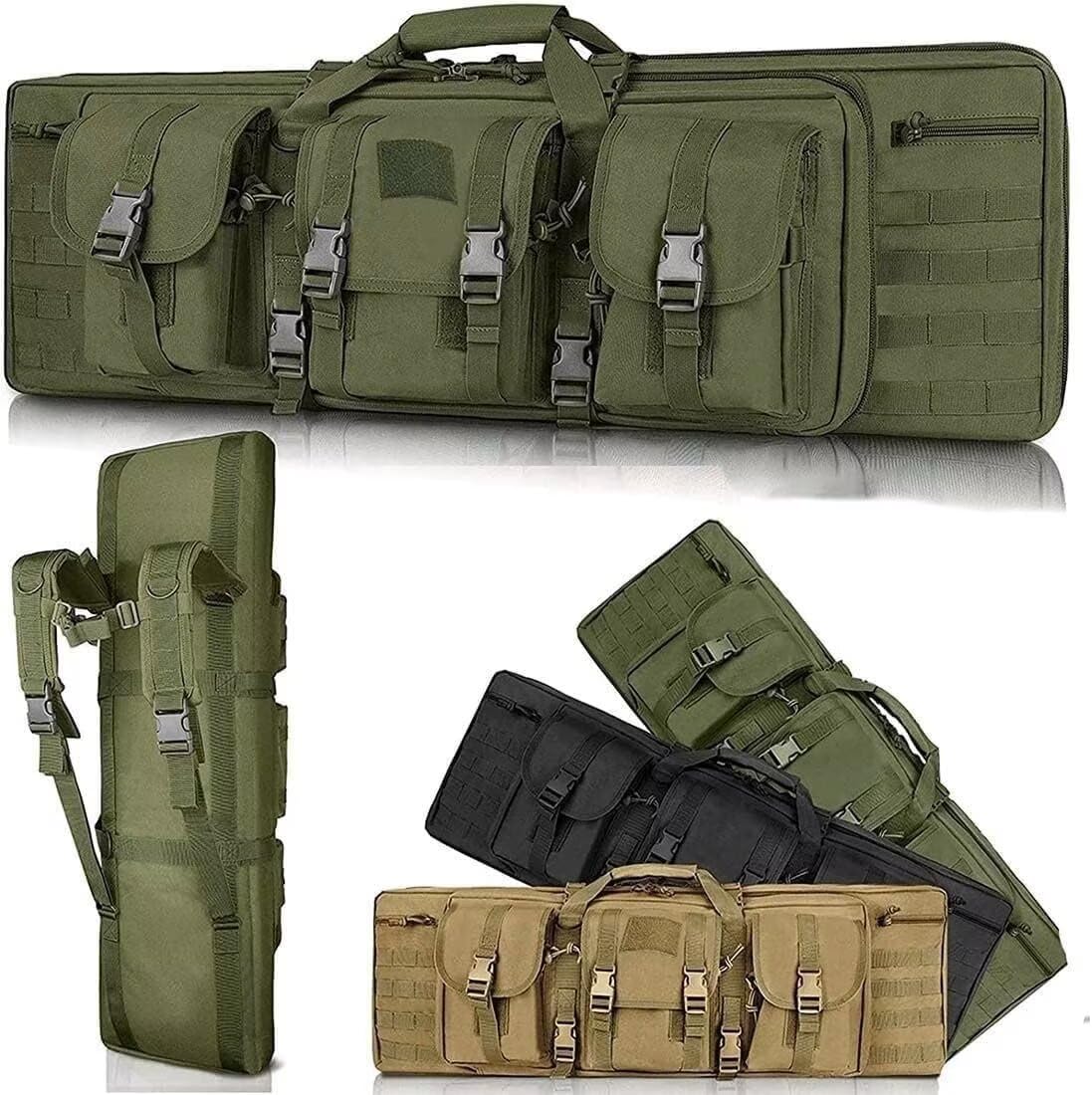 Générique Housse De Transport Airsoft, Étui Doubles Fusils De Chasse ​Rembourée Sac pour Fusils À Air/Fusils De Chasse Port De Tir Sports,Sac Tactique Militaire
