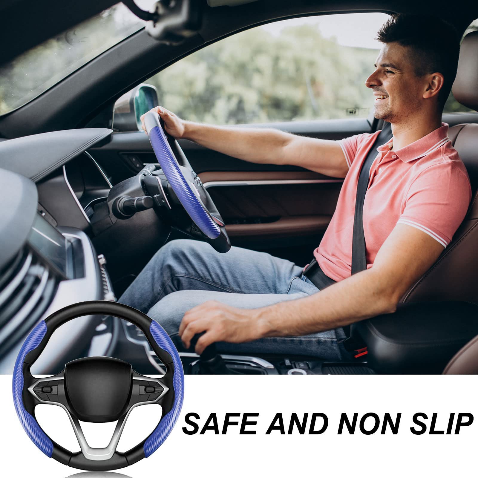 Coprivolante In Fibra Di Carbonio Universale - 2 Pezzi Antiscivolo Per Auto, SUV, Camion - Foto 6