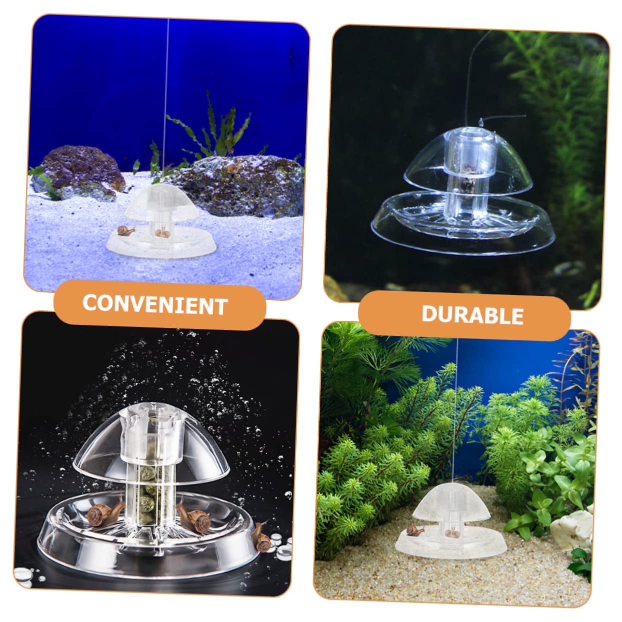 Supvox 5 Sätze Schneckenfalle Aquariumdekoration Fangen Filter Höhle Netz Schneckenfänger Für Aquarium Transparenter Schneckenfänger Kleiner Schneckenfänger Fischfalle Plastik 2 Stück * 5