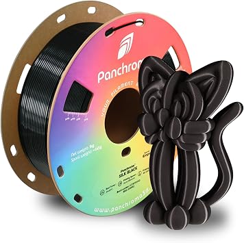 Polymaker Panchroma Silk PLA Filament 1.75mm for 3D Printing, 1kg, Black