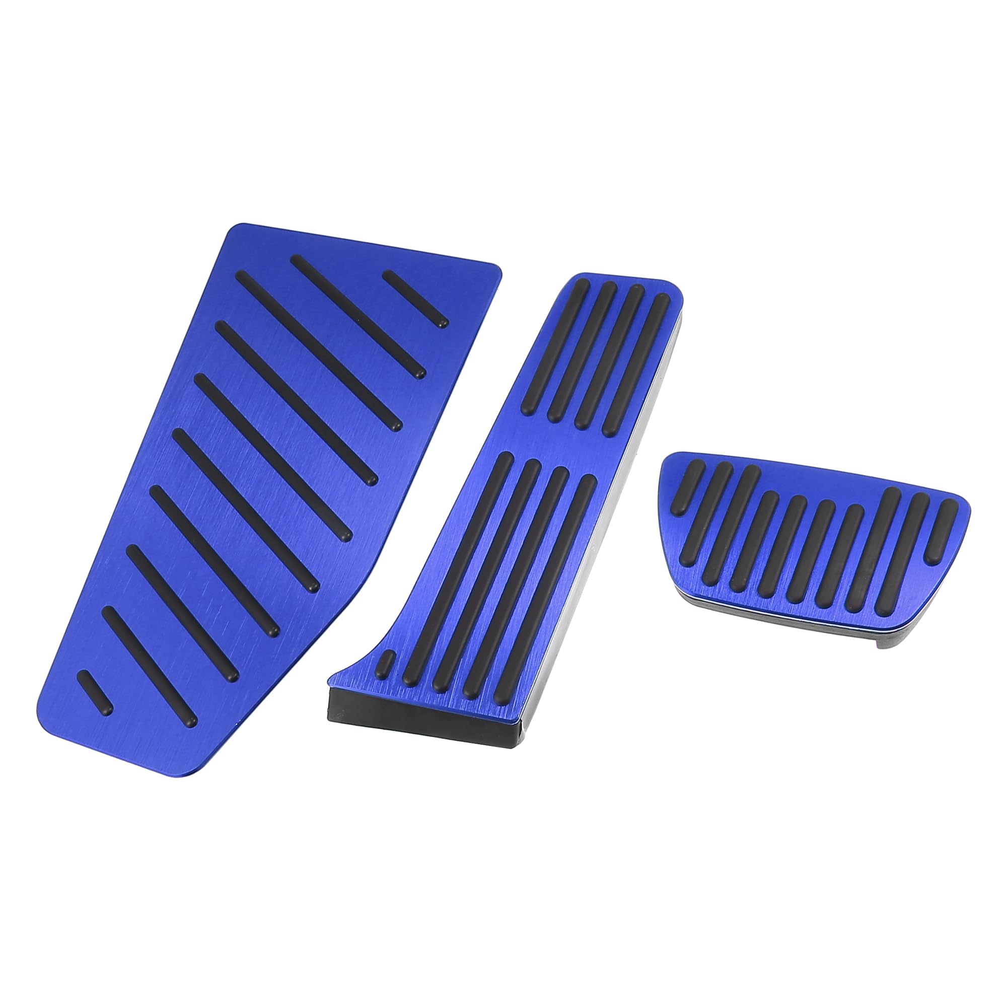 VekAuto 3 Pcs Car Gas Accelerator Brake Foot Rest Pedal Cover Pad Compatible for Toyota RAV4 2019-2021, Antislip Aluminum Alloy Blue