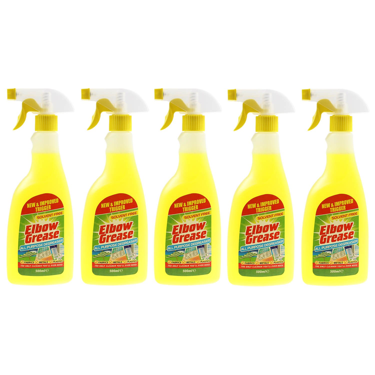 Elbow Grease 5X500ml All Purpose Kitchen Laundry Household Degreaser Cleaner Spray