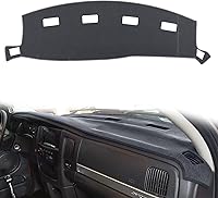 Vista 13 de Tapete para cubierta de tablero de instrumentos compatible con Ram 1500, 2500, 3500, 2009 2010 2011 2012 2013 2014 2015 2016 2017 2018 (Gris)