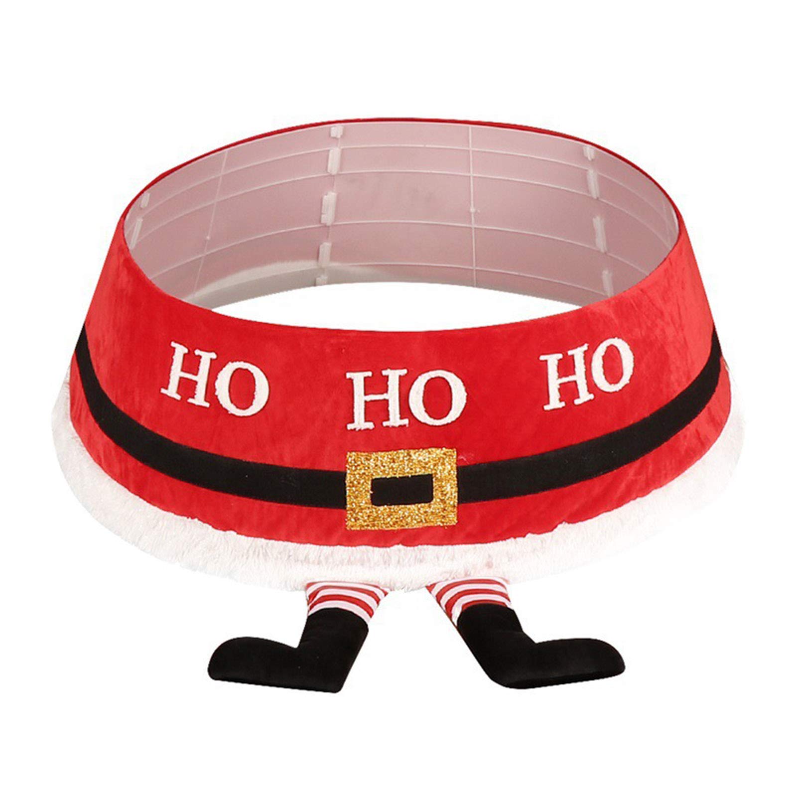 Falda de árbol de Navidad Collar Base La Cubierta Adorable Piernas Fiesta de Año Nuevo Decoración del Hogar