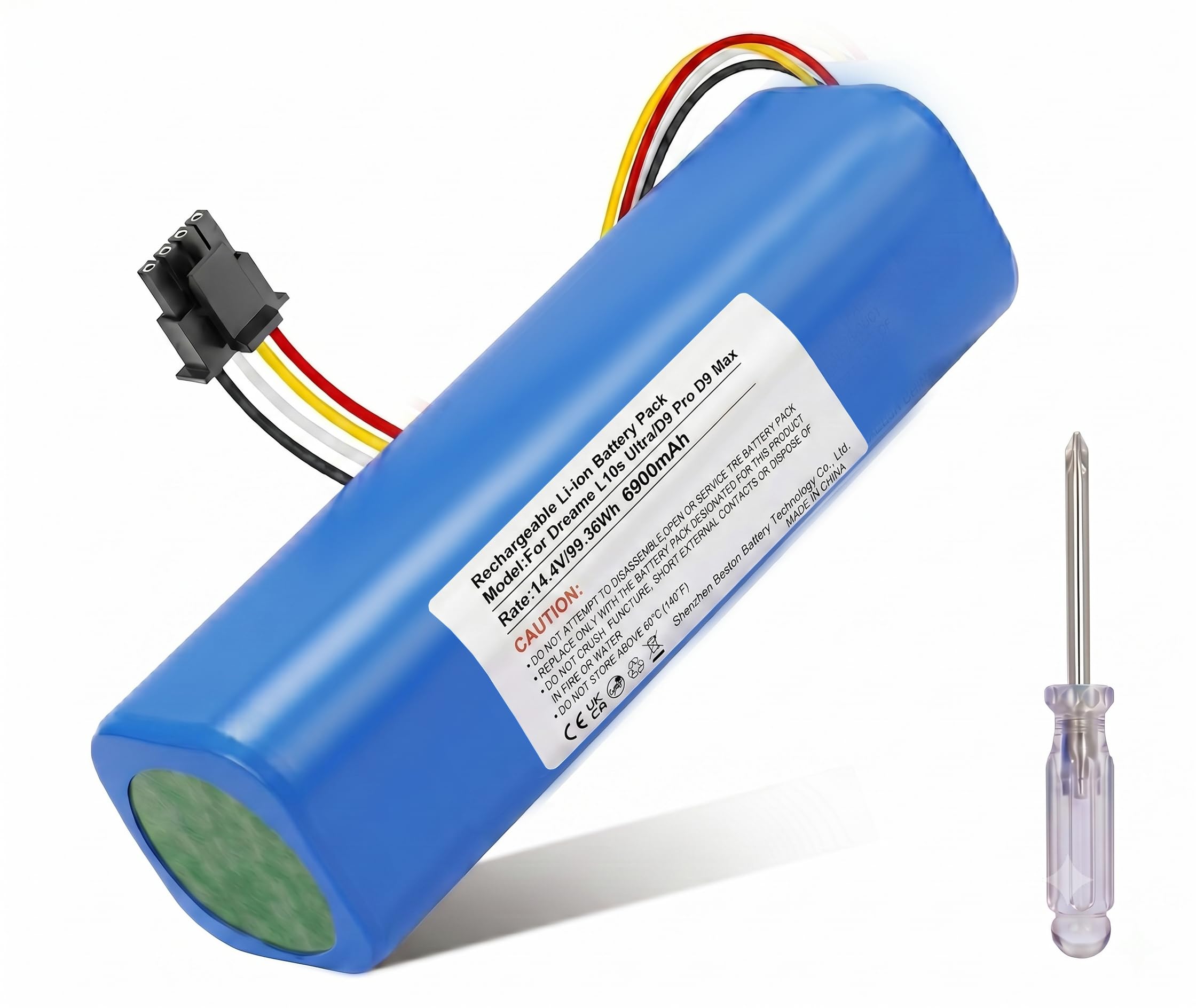 14,4V 6900mAh Akku für Dreame L10s Ultra,D9 Pro D9 Max,D10/D10 Plus/D10s/L10/ L10s/Z10 Pro Roboter Staubsauger