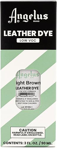Miniatura 65 de Angelus Tinte para cuero – Tinte flexible para cuero para zapatos, botas, bolsos, manualidades, muebles y más, 3 onzas, Dauber incluido (marrón)