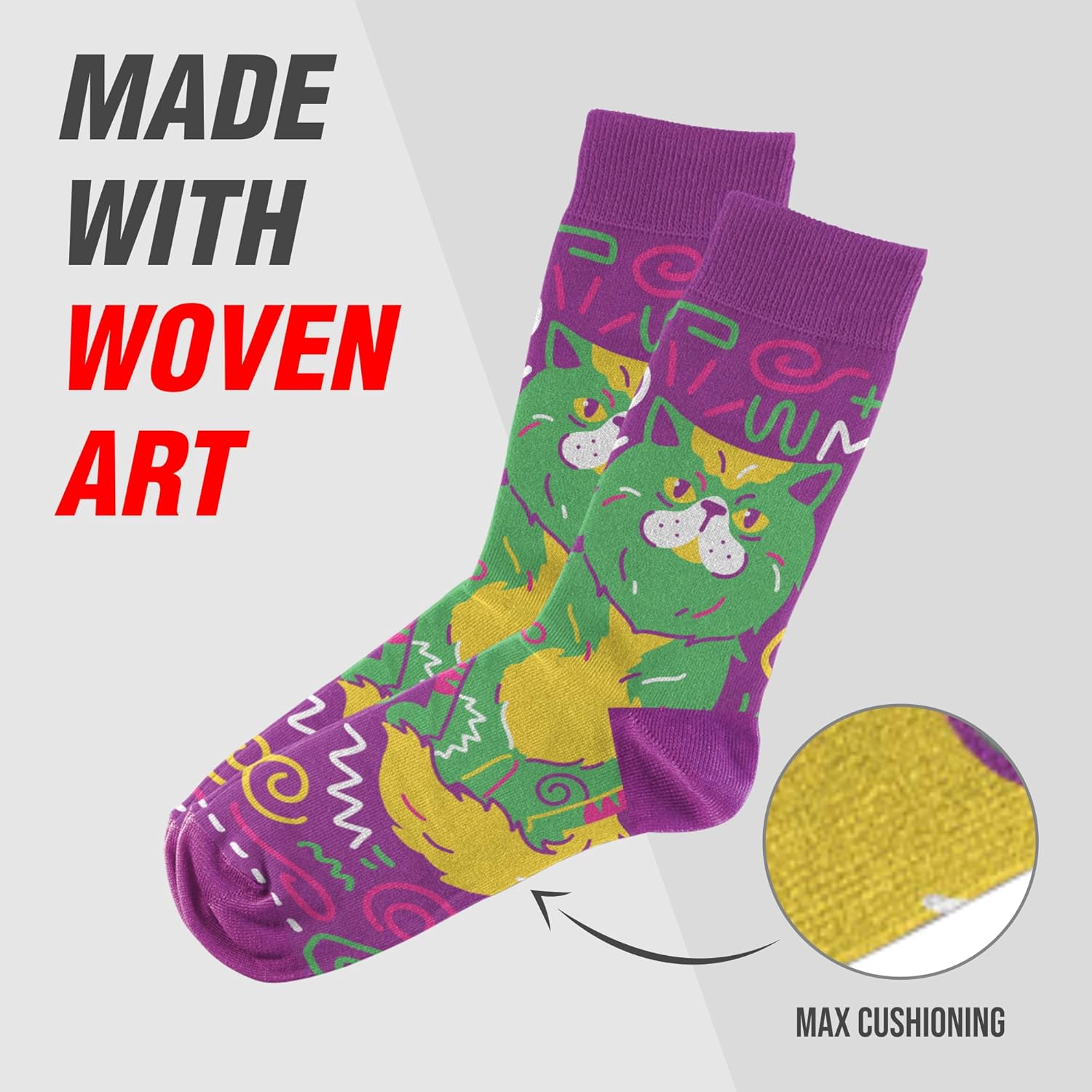 Animal Themed Socks - Novelty Unisex Sock Set, Fun Unique Designs - Image 4