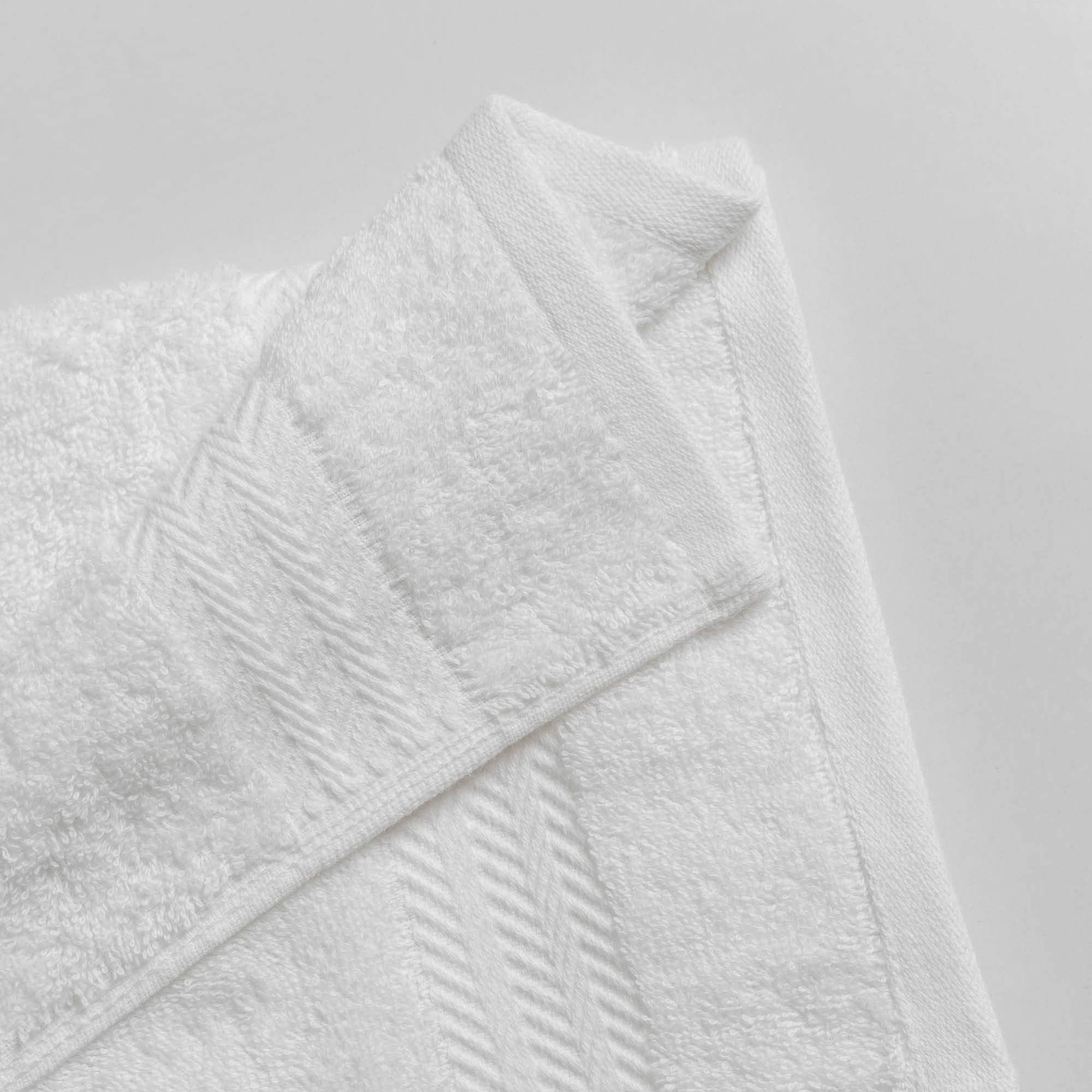 DDECOR White Cotton Hand Towels - Pack of 2 -4