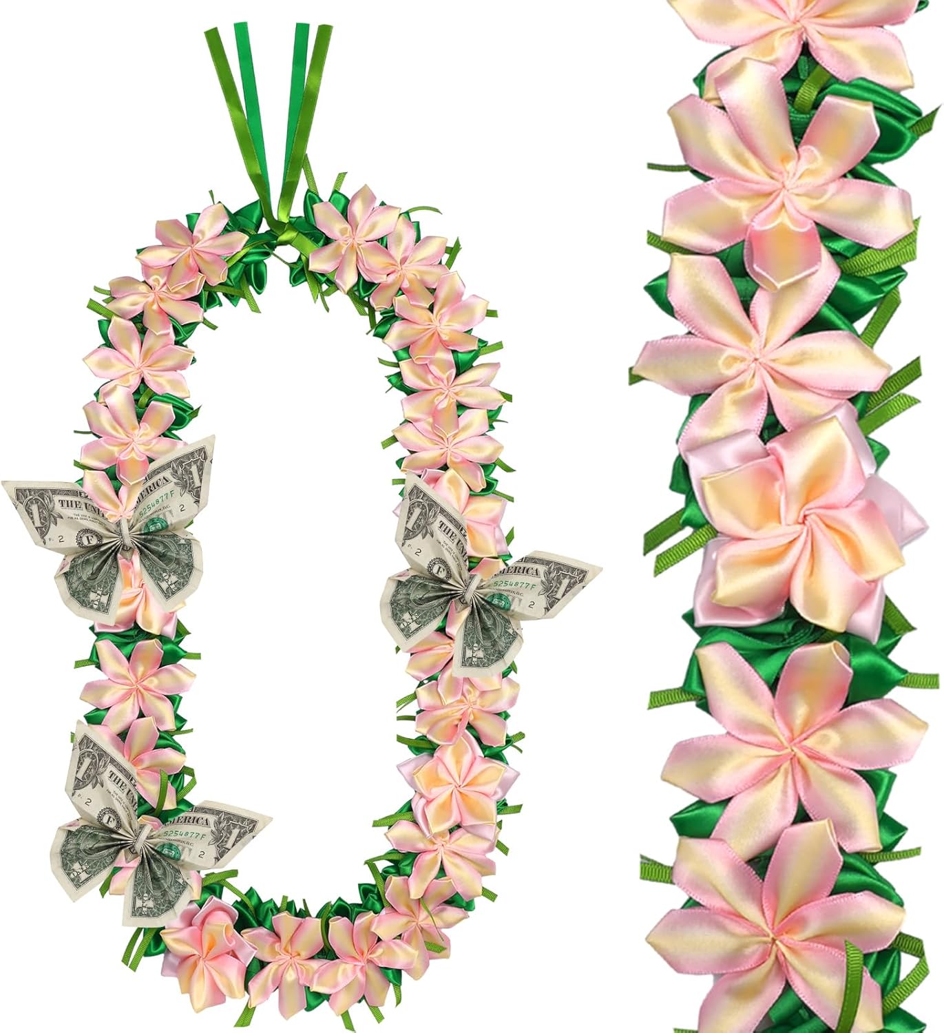 Knitgrip 47 Inch Class of 2026 Graduation Lei Hawaiian Nut Lei 2026 Kukui Nuts Necklace for Women Men Graduation Ceremony