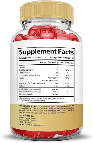 Miniatura 2 de Justified Laboratories Paquete de 3 gomitas Speedy Keto ACV de fórmula avanzada de 1000 mg Speedy Keto Gummies Vinagre de sidra de manzana formulado