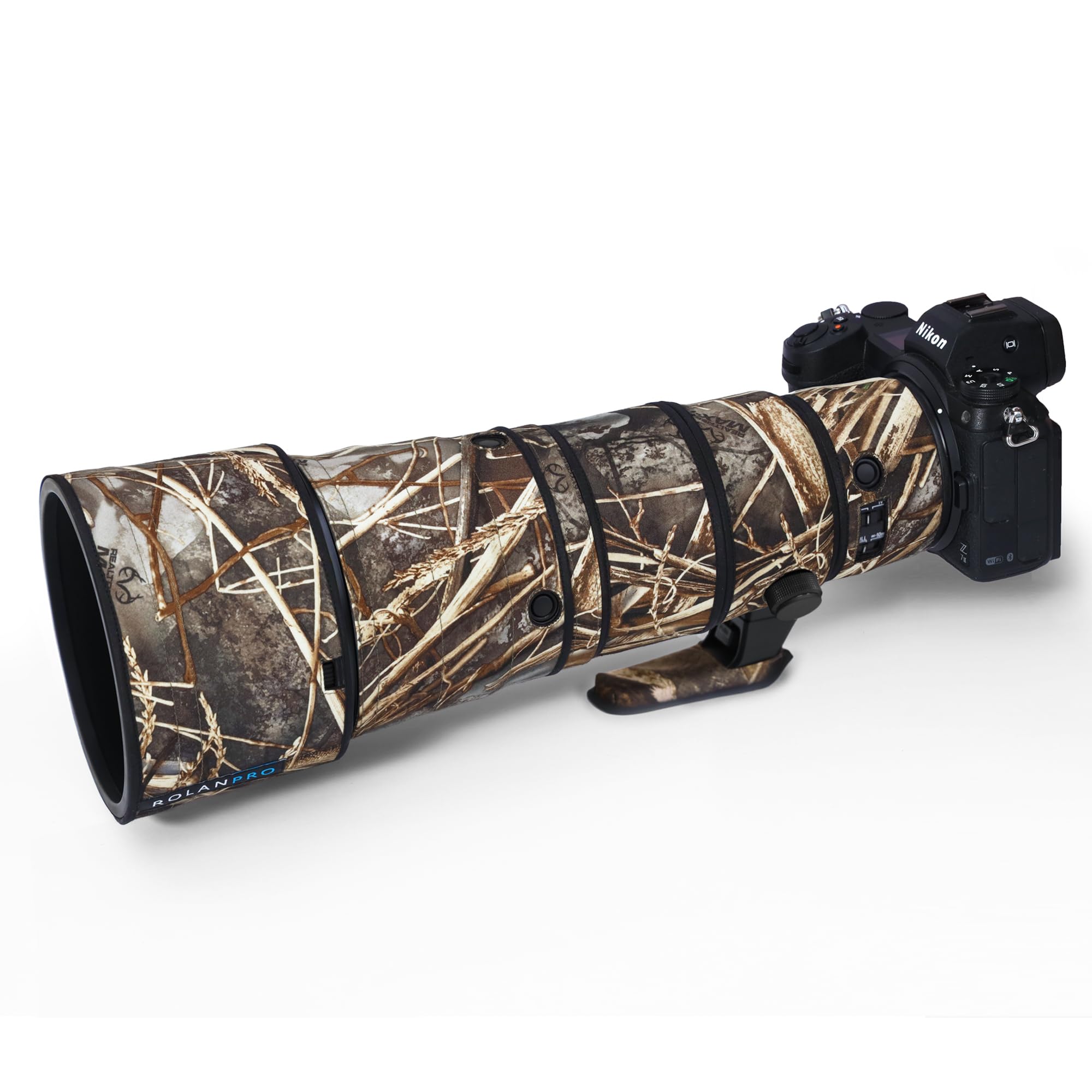 ROLANPRO Waterproof Lens Cover for Nikon Z 600mm F6.3 VR S Rain Cover Lens Protection Sleeve Case Clothing Rainproof-#9d Grass Camo Waterproof