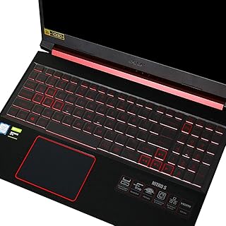 Keyboard Cover for Acer Nitro 5 & Predator Helios 300 Gaming, 2023 Nitro 16/Nitro 17, Nitro 5 AN515-58/57/56/54/55/45/43/44 AN517-54/53/51/52, Predator Helios PH315-55/54/53/52 PH317-53/54, Nitro 7