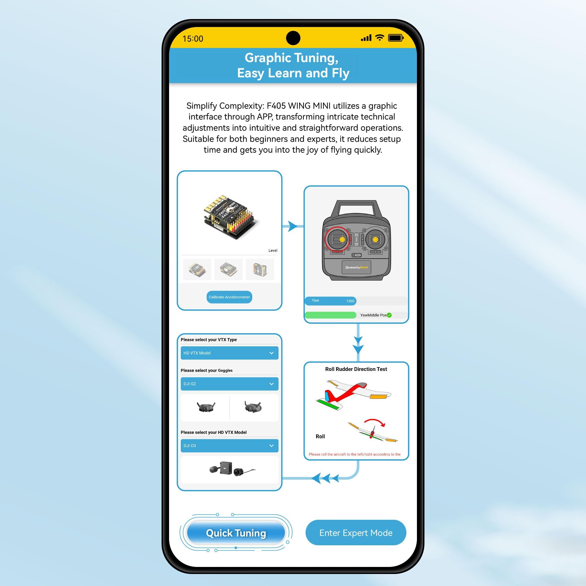 Speedybee F405 Mini Fixed Wing Flight Controller, obsługa aplikacji INAV Ardupilot, bezprzewodowa, konfiguracja 11 PWM, bezlutowna, multilayer FC PDB Board