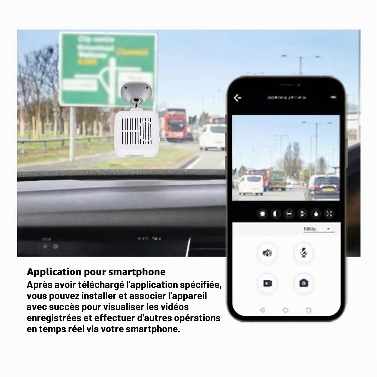 Denash Caméra de sécurité 2K, Intérieur WiFi à Piles avec une Conversation Bidirectionnelle et une Carte 32 Go Incluse pour la Surveillance à Domicile