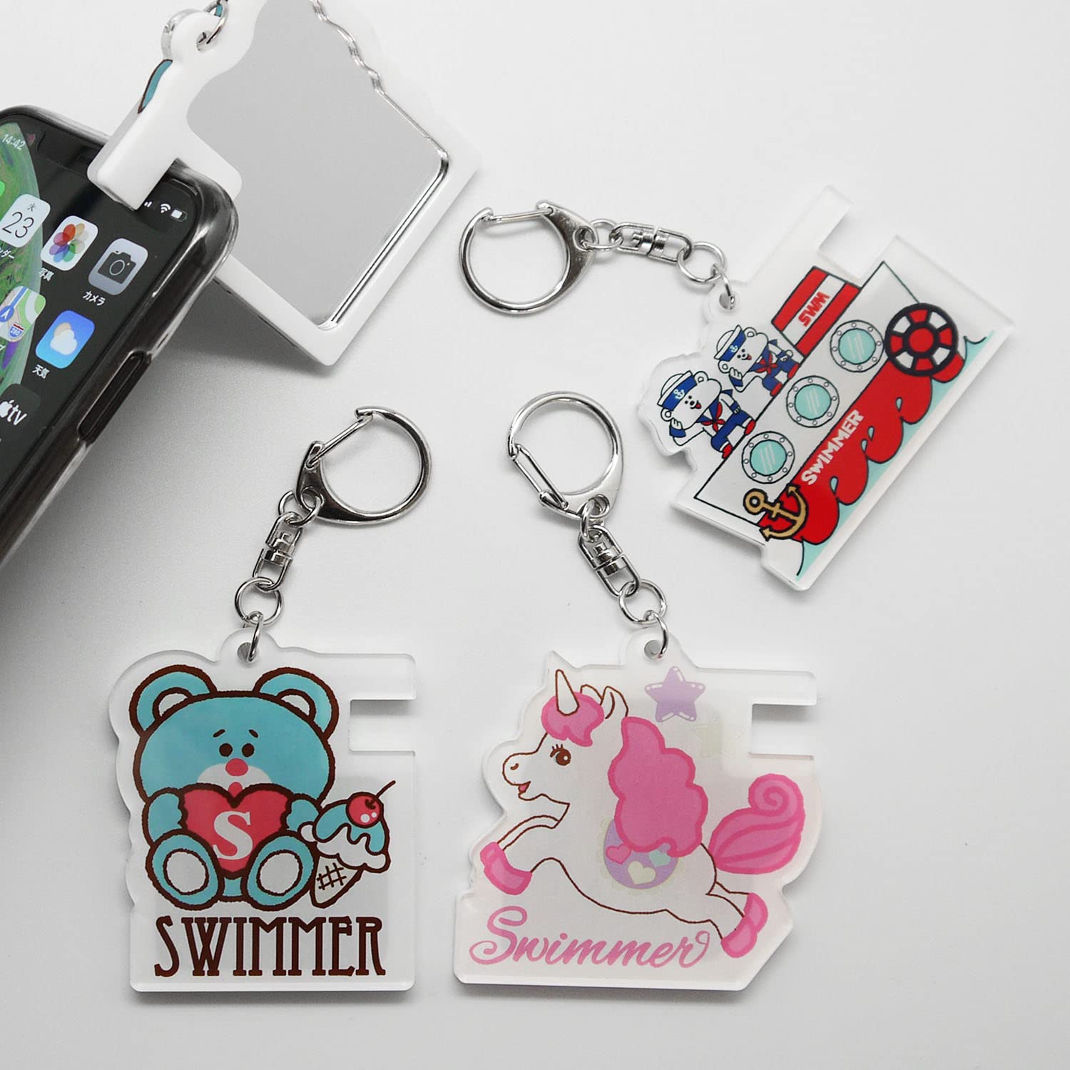 Amazon.co.jp: シナダグローバル SWIMMER ユニコーン スマホスタンド