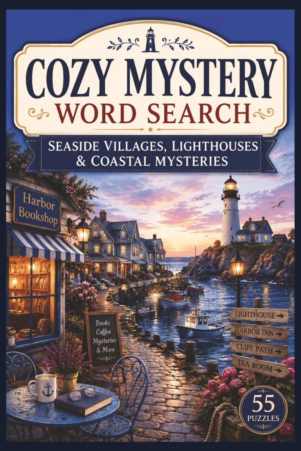 Cozy Mystery Word Search: Seaside Villages, Lighthouses & Coastal Mysteries