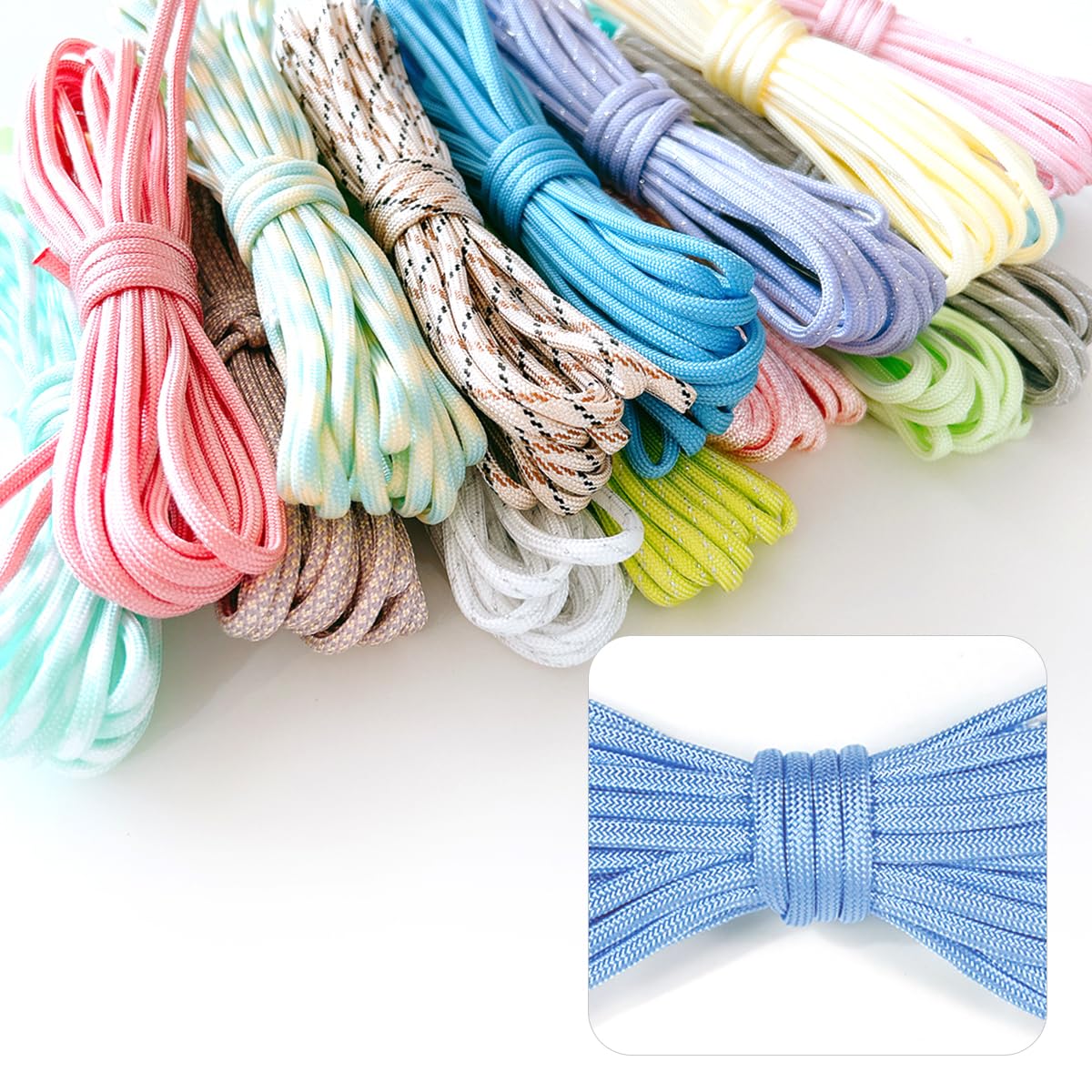 PIKOSHIページ✿１０mパラコード✿１５本 Amazon.co.jp: GreenOcean パラコード まさる印のパラコード 10m 4mm 7