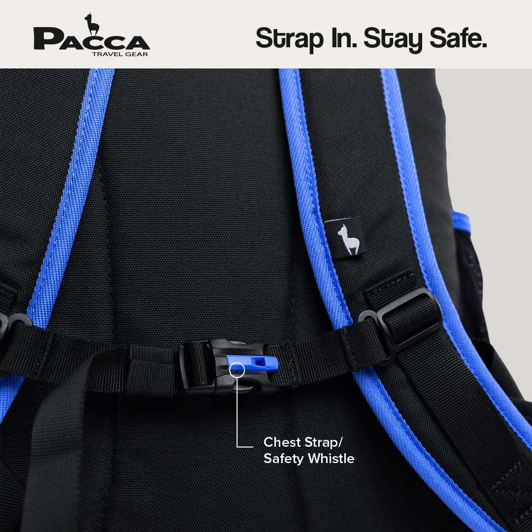 Pacca Plecak podróżny Walizka dla dzieci, bagaż podręczny 25 l, pasuje do siedzenia pod samolotem, TSA, lotnisko, zatwierdzony przez linie lotnicze przedmiot osobisty poniżej 18 x 14 x 8 | Torba