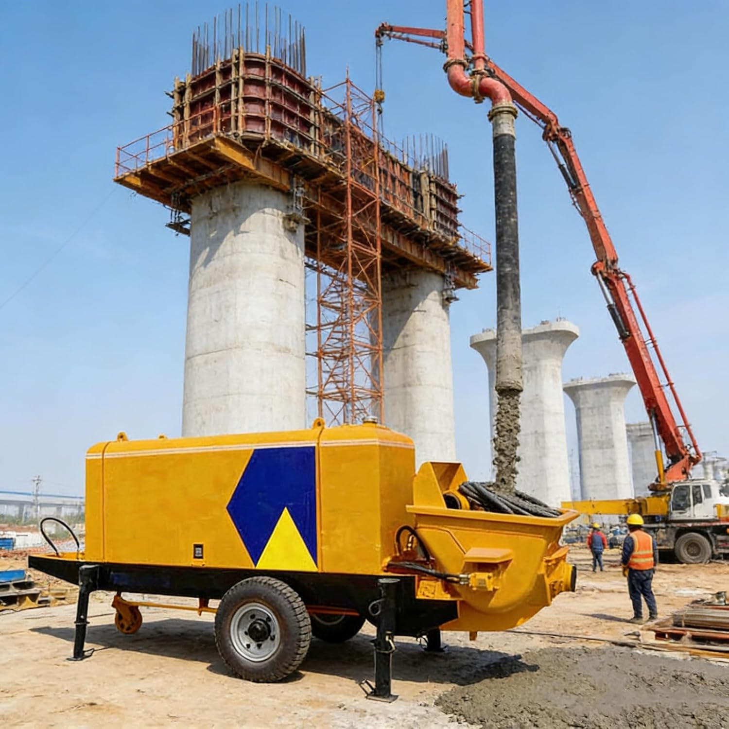 Concrete Pump Truck with Hydraulic System | High-Performance Pump Truck for Concrete Mixing and Delivery on Site