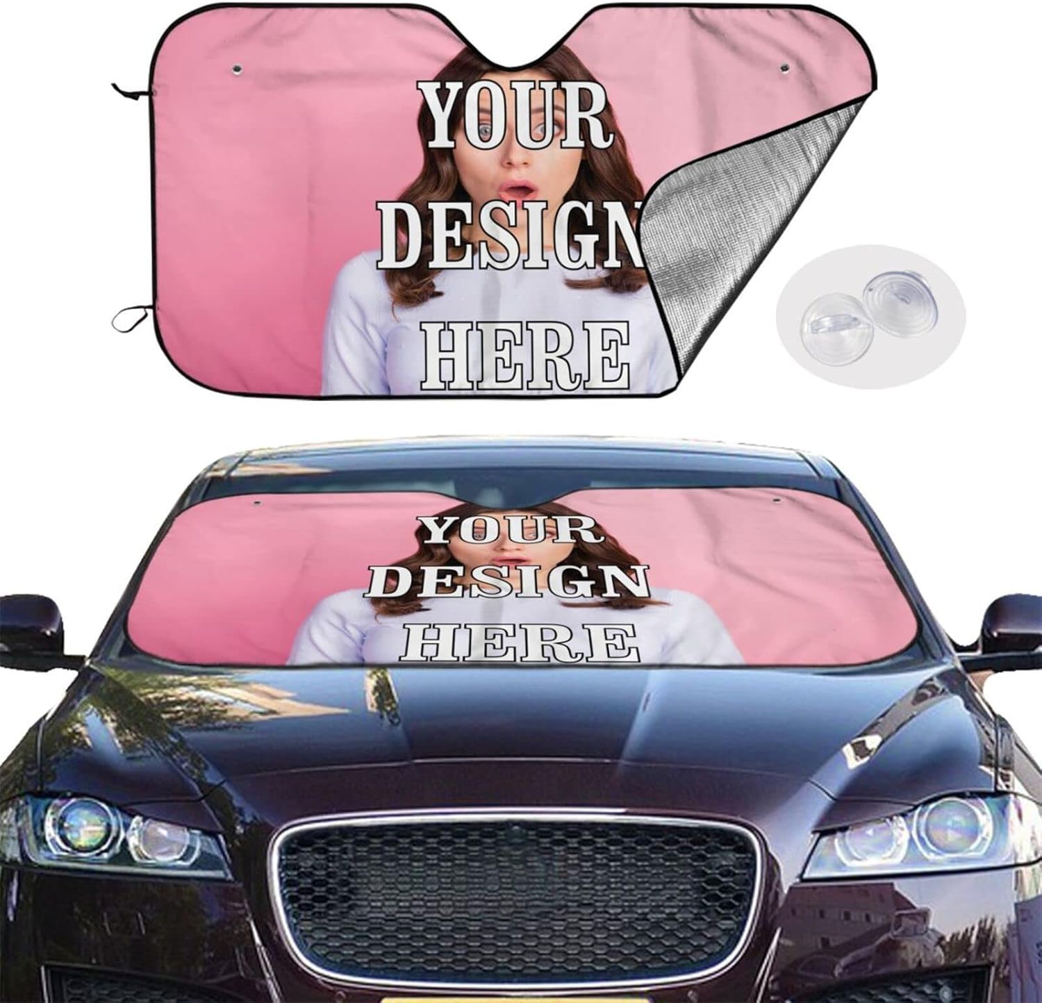 Custom Car Sun Visor,Personalized Windshield Sunshade
