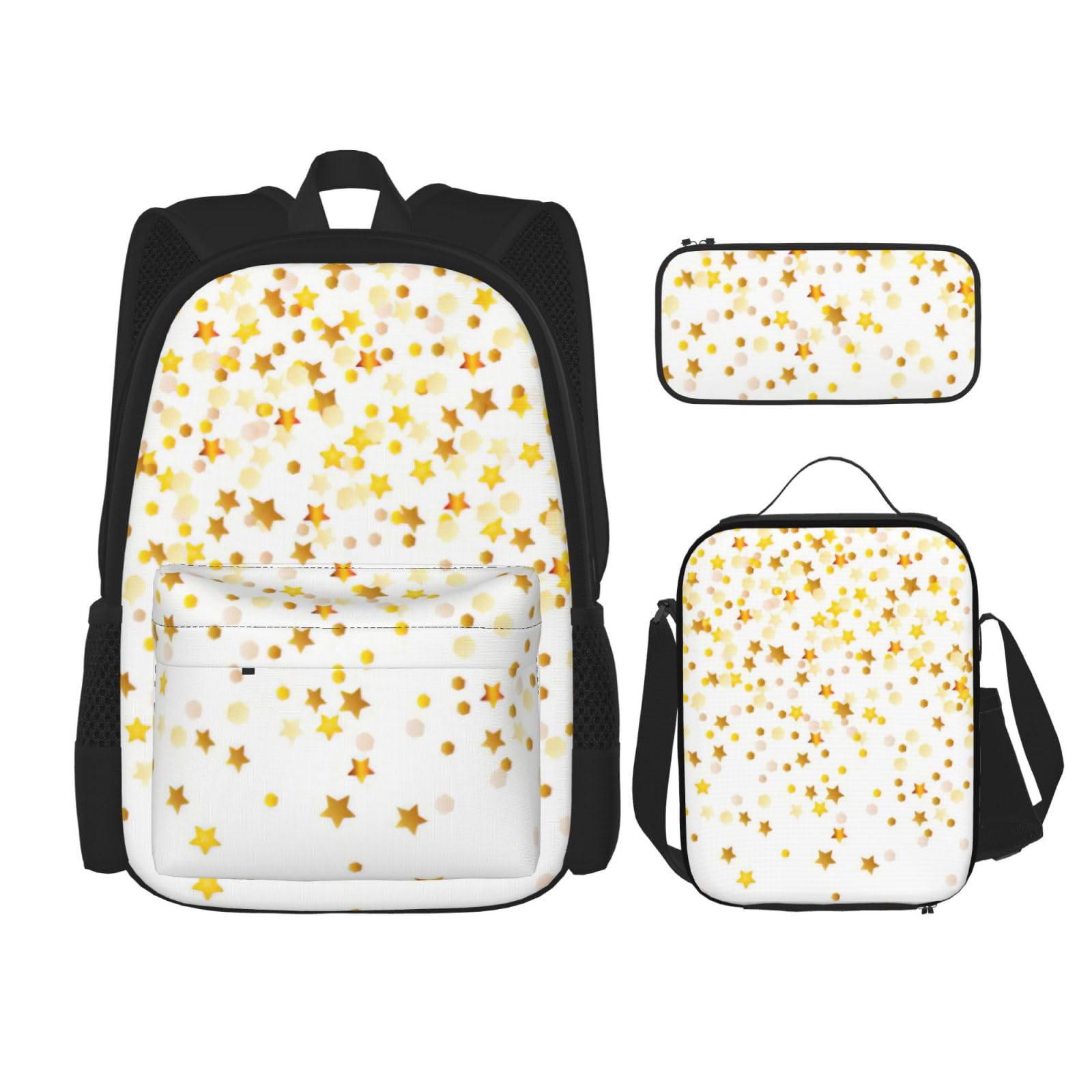 Zaino, borsa portapranzo, astuccio, set da 3 pezzi, per lavoro e