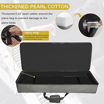 Amazon.com: AKOZLIN 76-Key Padded Keyboard Gig Bag Portable