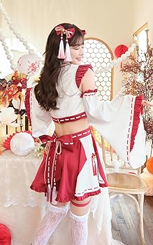 Amazon.co.jp: [Malymoon] コスプレ 巫女 リボン 新年 正月 巫女