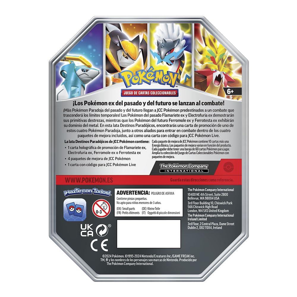 BANDAI PC50534 Jeu de Cartes Pokémon TCG : Fall ex Tins, Multicolore, créez Votre Deck et défiez Vos Amis dans des Duels épiques, à Collectionner pour Les Amateurs d'anime, Version espagnole