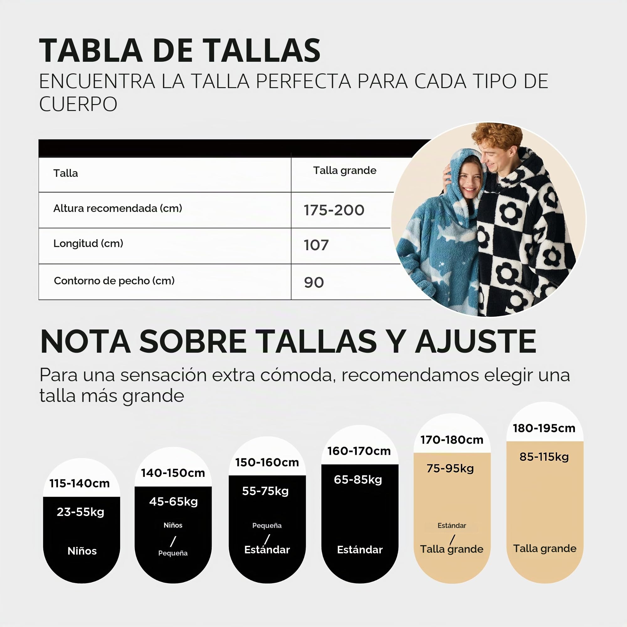 BEDSURE Manta con capucha con mangas, suéter de peluche como regalo para mujeres, manta portátil de gran tamaño, manta con mangas, regalo para hombre y mujer, diseño de seta impresa, 107 x 90 cm