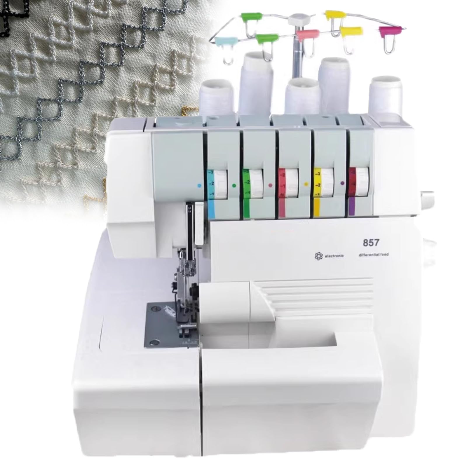Owerlokowa maszyna do szycia, ciężka elektryczna maszyna do szycia, wielofunkcyjna maszyna do owerloku, Owerlok Maszyna do szycia dla dżinsów i skóry OverlockSewing